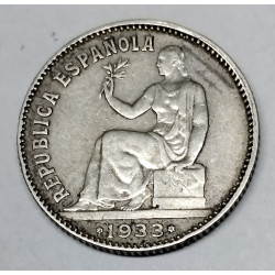 1 peseta de plata de 1933*34