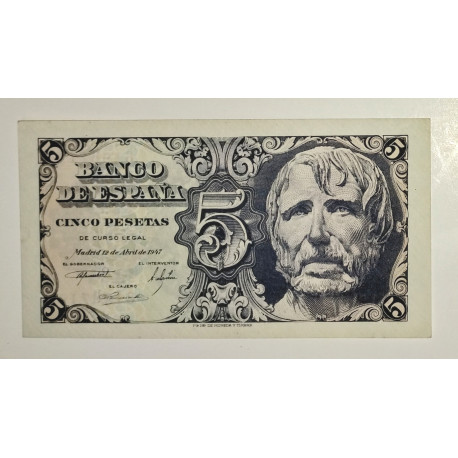 5 PESETAS 12 ABRIL 1945