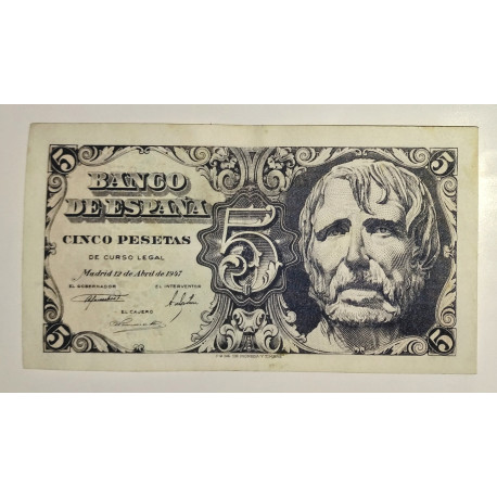 5 pesetas 12 de abril 1947 Séneca