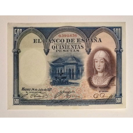500 Pesetas Isabel la católica 1927