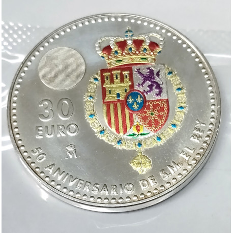 30 €- 50 Aniversario de S.M. el Rey Don Felipe VI 2018