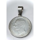 Colgante de plata 925 con moneda 5 pesetas 1881*81
