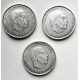 Lote 3 monedas de plata