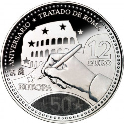 12€ PLATA TRATADO DE ROMA