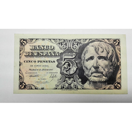 5 PESETAS 12 ABRIL 1945