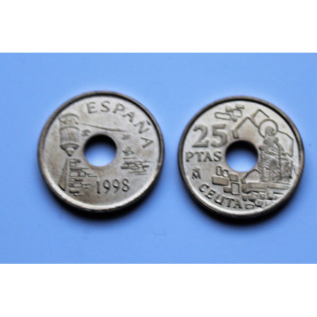 25 PESETAS 1998 CEUTA
