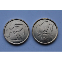 5 PESETAS 2001