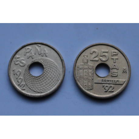 25 PESETAS 1992 TORRE DEL ORO