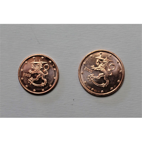 1 y 2 céntimos Finlandia 