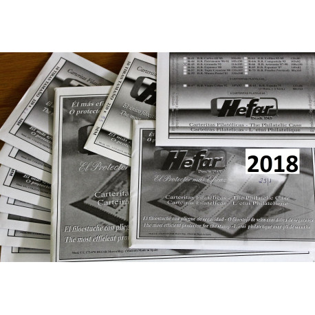 Filoestuches HEFAR para todos los sellos de 2017 en transparente