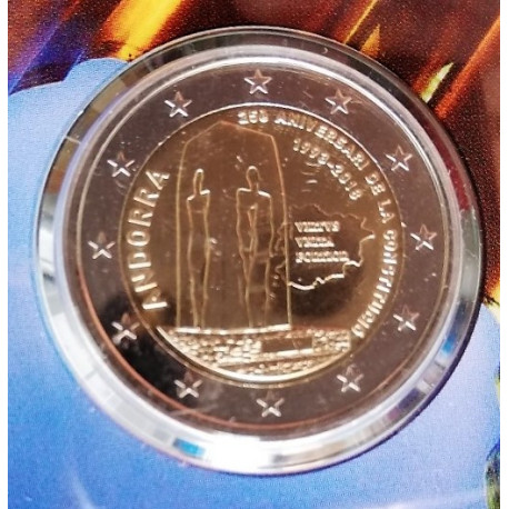 2 € 2018 - 25º Aniversario de la Constitución de Andorra