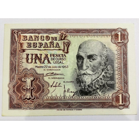 BILLETE DE 1 PESETA DE 1953