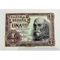 BILLETE DE 1 PESETA DE 1953