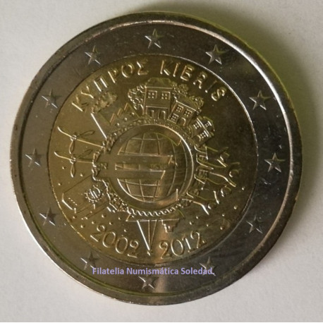 2 € X ANIVERSARIO DEL EURO 2012