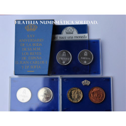 ESTUCHE DE 500 PTS 25 ANIVERSARIO BODAS JUAN SS  CARLOS Y SOFIA