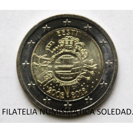 2 € X ANIVERSARIO DEL EURO 2012