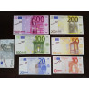 7 BILLETES EURO FACSIMIL