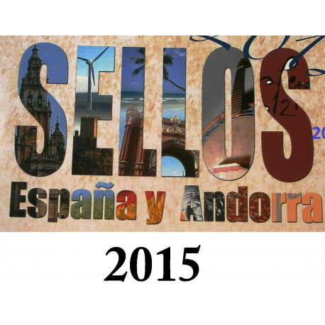 LIBRO FILATELICO 2015 ESPAÑA Y ANDORRA