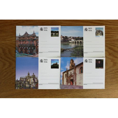 ENTERO POSTALES PALENCIA,BURGOS,ZAMORA Y SEGOVIA