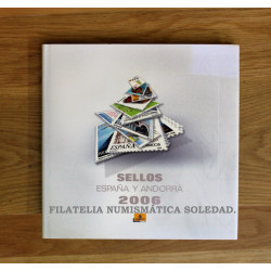 LIBRO FILATELICO CON SELLOS 2006 ESPAÑA Y ANDORRA