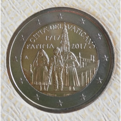 2 EUROS  VATICANO 2a 2017  APARION DE FÁTIMA 