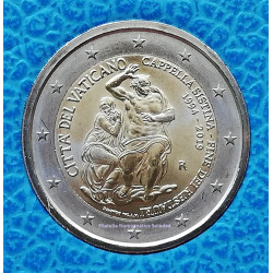 2 EUROS  VATICANO 2019