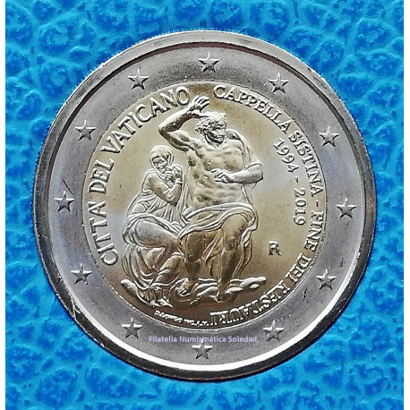 2 EUROS  VATICANO 2019