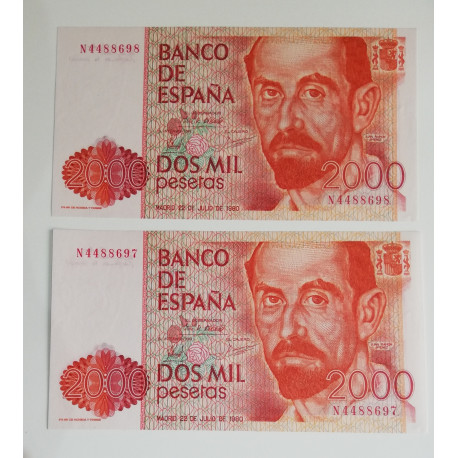 Billete de 2.000 pesetas