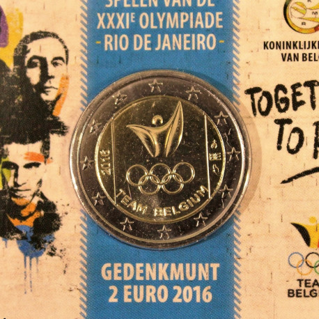 2 € BELGICA EQUIPO OLIMPICO 20016