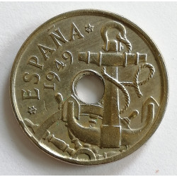 MONEDA DE 50 CENTIMOS 1949*62