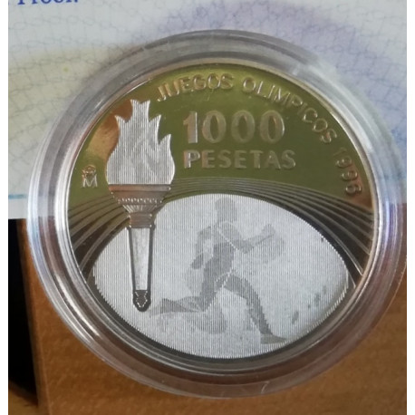 MONEDA DE 1.000 PTS ANTORCHA OLIMPICA 