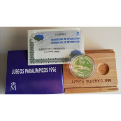 MONEDA DE 1.000 PTS PARALÍMPICOS SILLA DE RUEDAS
