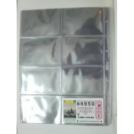 FUNDA DE 8 ESPACIOS LOTERIA NACIONAL