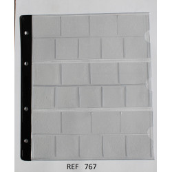 FUNDAS PARDO MONEDAS TRANSP 767