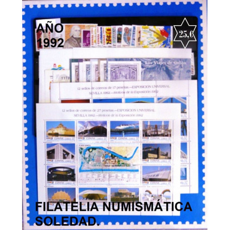 AÑO 1992 COMPLETO SELLOS