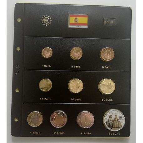 Serie de 9 monedas de España 2019