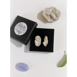 PENDIENTES "HABBA" PIEZA UNICA JOYERIA DE AUTOR PLATA PRIMERA LEY