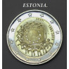 2 € ESTONIA BANDERA 2015