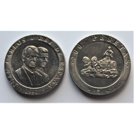 200 pesetas 1992 - Capital Europea de la Cultura. Oso y Madroño