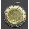 2 € Lituania bandera 2015