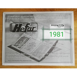 HEFAR TRANSPARENTE AÑO 1981