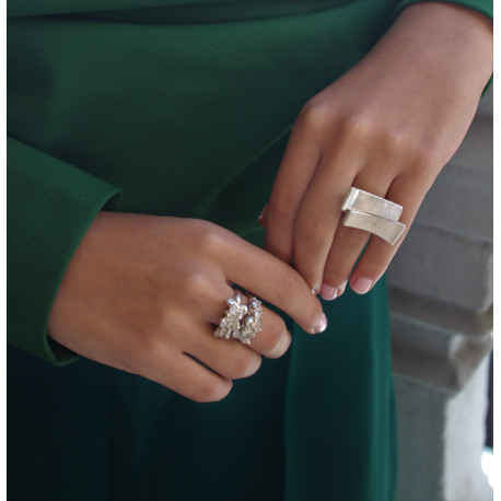 Anillo GEMAS TALLADAS