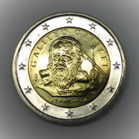 2 € ITALIA GALILEO GALILEI 2014